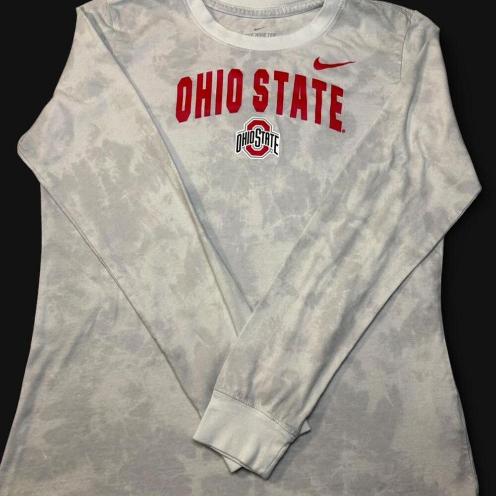 Nike Ohio State Buckeyes Long Sleeve Tee Women’s M Collegiate Sporty Athleisure